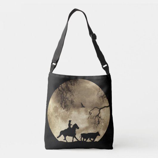 Land Westerne Cowboy Crossbody Tas (Achterkant)