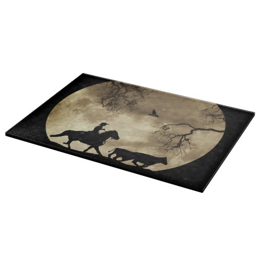 Land Westerne Cowboy en Steers Snijplank (Hoek)