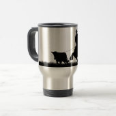 Land Westerne Cowboy Horse Roping Steer Reisbeker (Voorkant links)