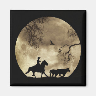 Land Westerne Cowboy Magneet