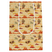  Land Westerne Cowboy Medium Cadeauzakje (Achterkant)