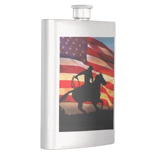 Land Westerne Cowboy Paardrijden Flacon (Rechts)