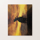 Land Westerne Cowboy Roper Super Cool Legpuzzel (Verticaal)