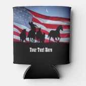 Land Westerne cowboy Roping Horses Blikjeskoeler (Voorkant)