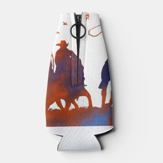 Land Westerne Cowboy Roping White Flesjeskoeler (Achterkant)