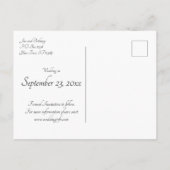 Land Westerne cowboy Rustic Save the Date Uitnodiging Briefkaart (Achterkant)