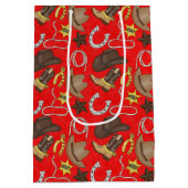 Land Westerne Cowboy-tas Medium Cadeauzakje (Achterkant)