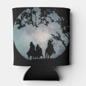 Land Westerne cowboys en Full Moon Roping Blikjeskoeler (Achterkant)