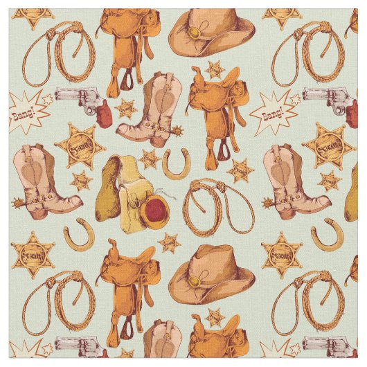 Land Westerne cowboytandar Stof (Close Up)