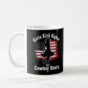 Land Westerne Cowgirl Girls Kick Hoger In Boots Koffiemok