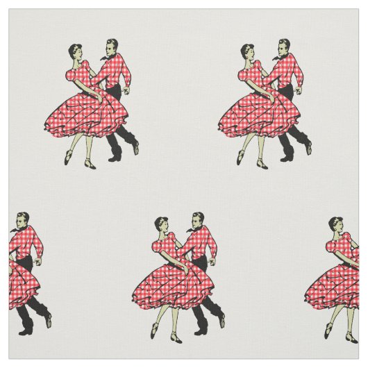 LAND Westerne Dance Couple Square Dance ANY COLO Stof (Swatch)