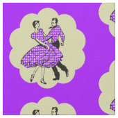 LAND Westerne Dance Couple Square Dance ANY COLO Stof (Close Up)