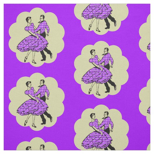 LAND Westerne Dance Couple Square Dance ANY COLO Stof (Swatch)