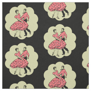 LAND Westerne Dance Couple Square Dance ENIG COLO Stof
