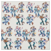 Land Westerne Dansers Verscheidenheid van koppels Stof (Swatch)
