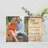 Land Westerne foto Opslaan Datum Kaart (Staand voorkant)