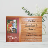 Land Westerne foto Opslaan Datum Kaart (Staand voorkant)