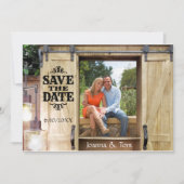 Land Westerne foto Opslaan Datum Kaart (Voorkant)