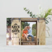 Land Westerne foto Opslaan Datum Kaart (Staand voorkant)