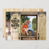 Land Westerne foto Opslaan Datum Kaart (Voorkant / Achterkant)