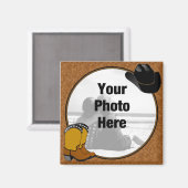 Land Westerne fotomagneet Magneet (Voorkant / Achterkant)