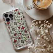 Land Westerne Kerst Bloemen Herten Hoofd Schedel Case-Mate iPhone Case
