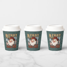 Land Westerne kerstfeestdag Papieren Bekers