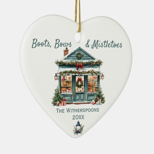 Land Westerne Kerstwinkel Ornament (Rechts)