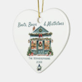 Land Westerne Kerstwinkel Ornament (Links)