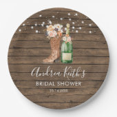 Land Westerne laarzen en Bubble Paper Bord (Voorkant)