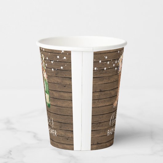 Land Westerne laarzen en Bubble Paper Cup Papieren Bekers (Rechts)