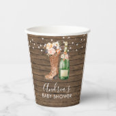 Land Westerne laarzen en Bubble Paper Cup Papieren Bekers (Voorkant)