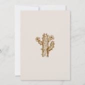 Land Westerne Laarzen Huwelijksuitnodiging Kaart (Achterkant)