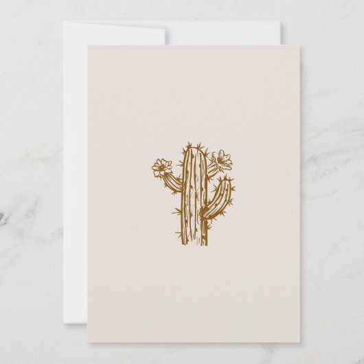 Land Westerne Laarzen Huwelijksuitnodiging Kaart (Achterkant)