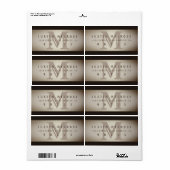  land Westerne look retour adreslabel Etiket (Full Sheet)