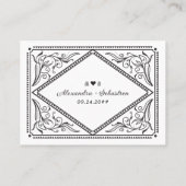 Land Westerne Maaltijdkeuze Menu Optie Trouwen Plaatskaartje (Achterkant)