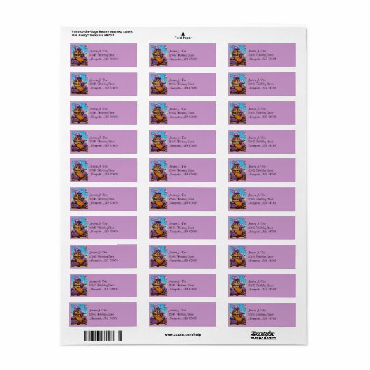 Land Westerne Muziek Zingen Retouradres Label (Full Sheet)