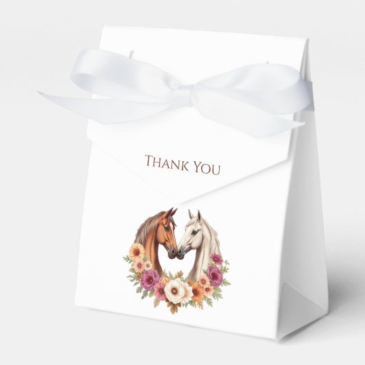 Land Westerne paarden Bedankdoosjes (Voorkant Zijde)