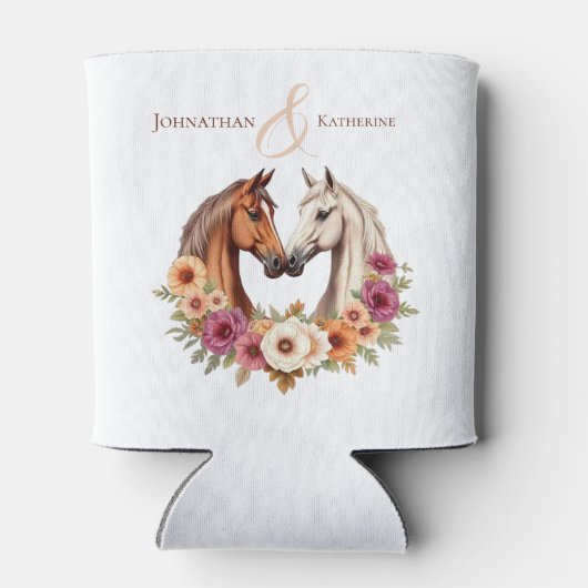 Land Westerne paarden Blikjeskoeler (Achterkant)