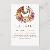 Land Westerne paarden Informatiekaartje (Achterkant)