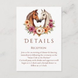 Land Westerne paarden Informatiekaartje