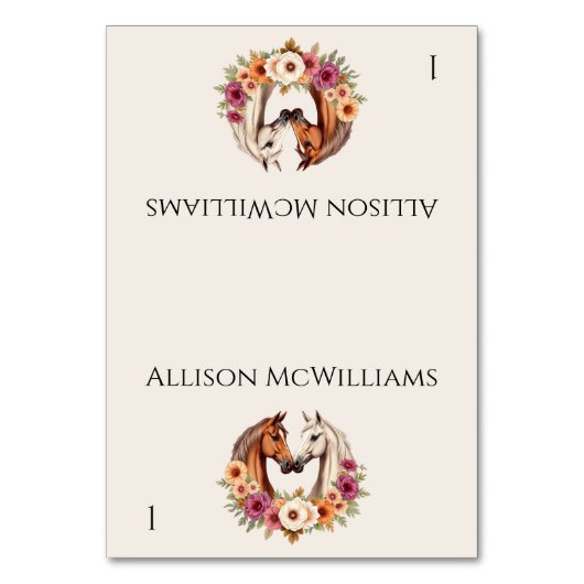 Land Westerne paarden- Kaart (Voorkant)