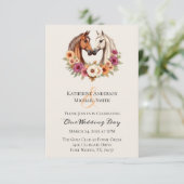 Land Westerne paarden Kaart (Staand voorkant)