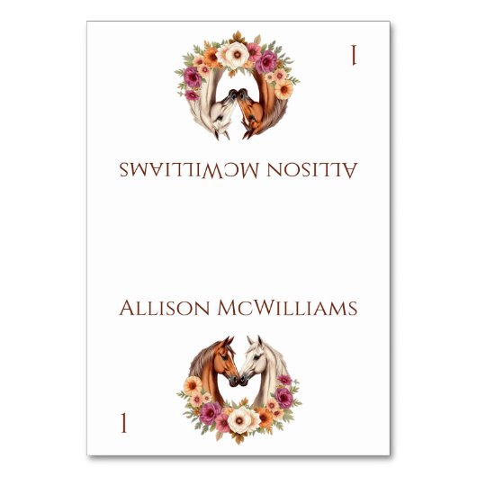 Land Westerne paarden- Kaart (Voorkant)