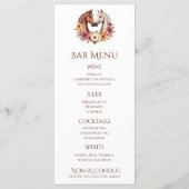 Land Westerne paarden Menu (Achterkant)