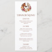 Land Westerne paarden Menu (Voorkant)