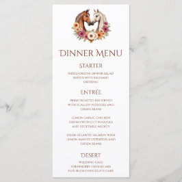 Land Westerne paarden Menu