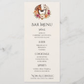 Land Westerne paarden Menu (Achterkant)