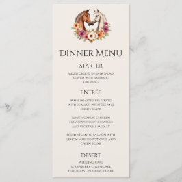 Land Westerne paarden Menu