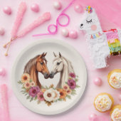 Land Westerne paarden Papieren Bordje (Feest)